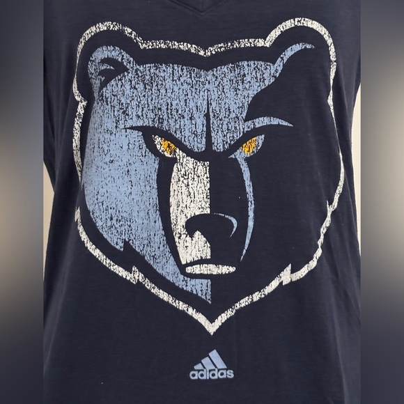 Memphis Grizzlies Women's V-Neck, Short Sleeve Tee. Size XL. Adidas. NBA. SKU 9 - Picture 5 of 8